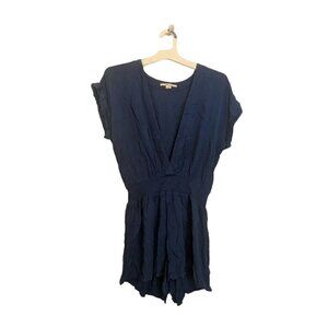 O'Neill Women's Romper Navy Clyde V-Neck Cover Up Women Small NEW